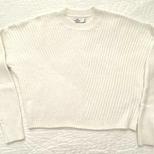 Hollister ladies White pullover sweater, size M
